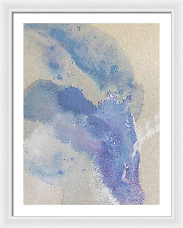 Stability, Periwinkle - Framed Print