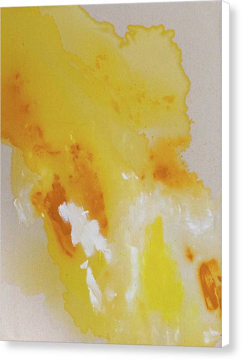 Fulfillment, Yellow - Canvas Print