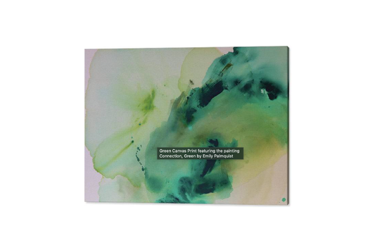 Connection, Green - Canvas Print