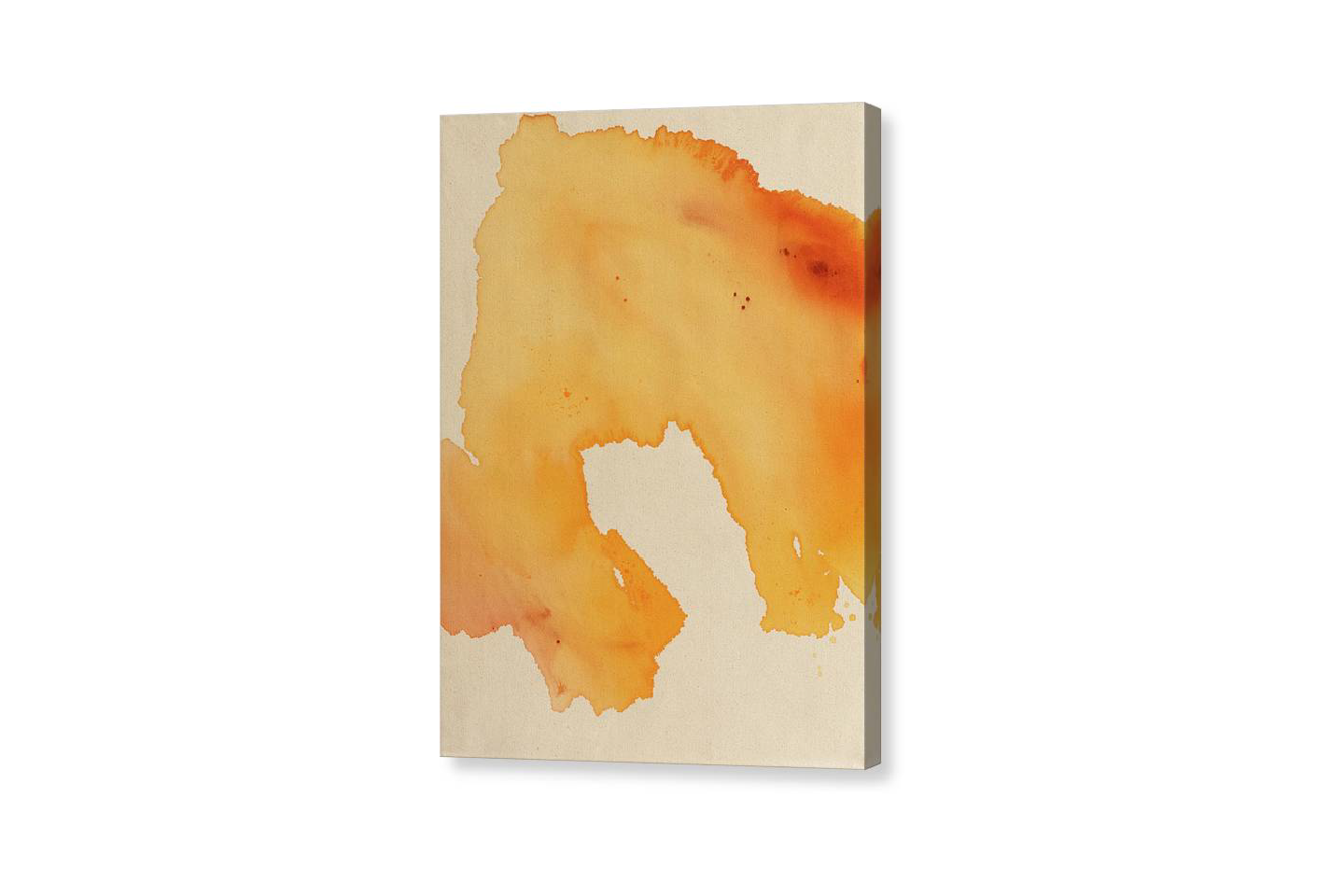 Quality, Orange - Canvas Print