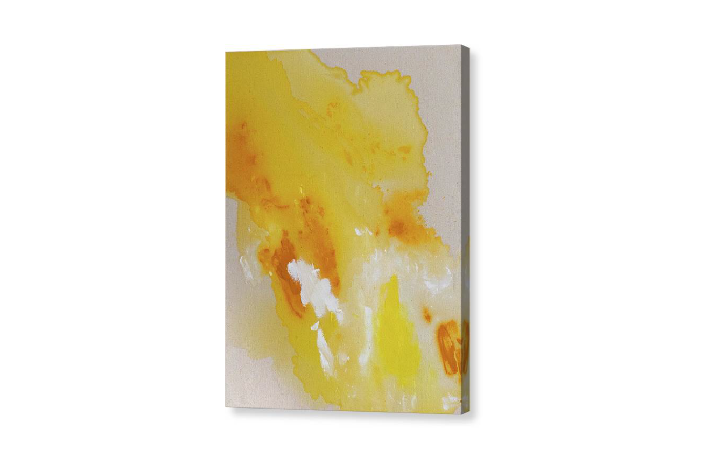 Fulfillment, Yellow - Canvas Print