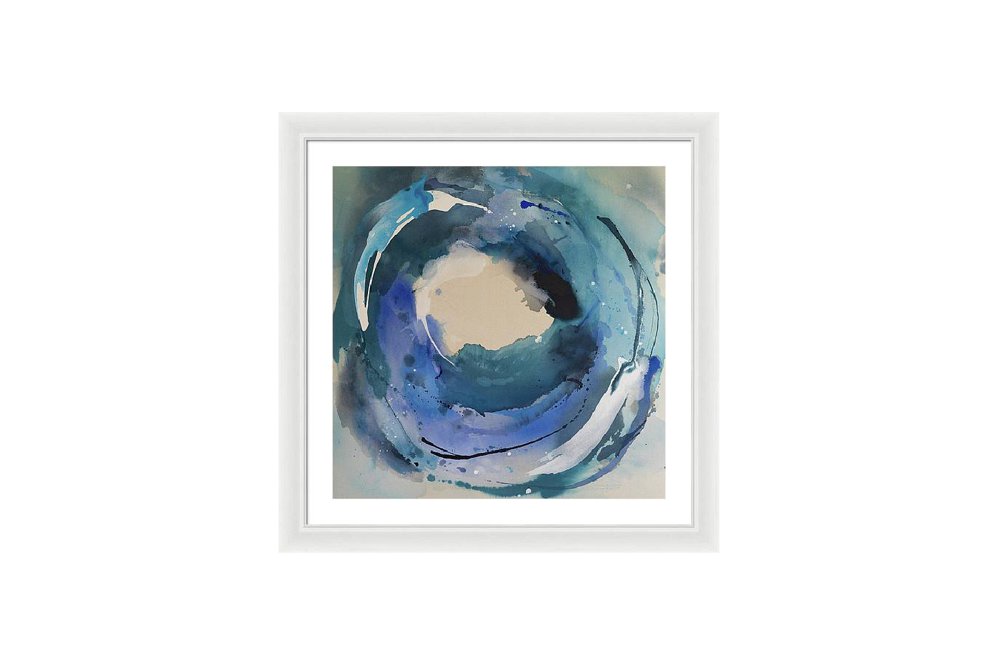 Reciprocity, Blue - Framed Print