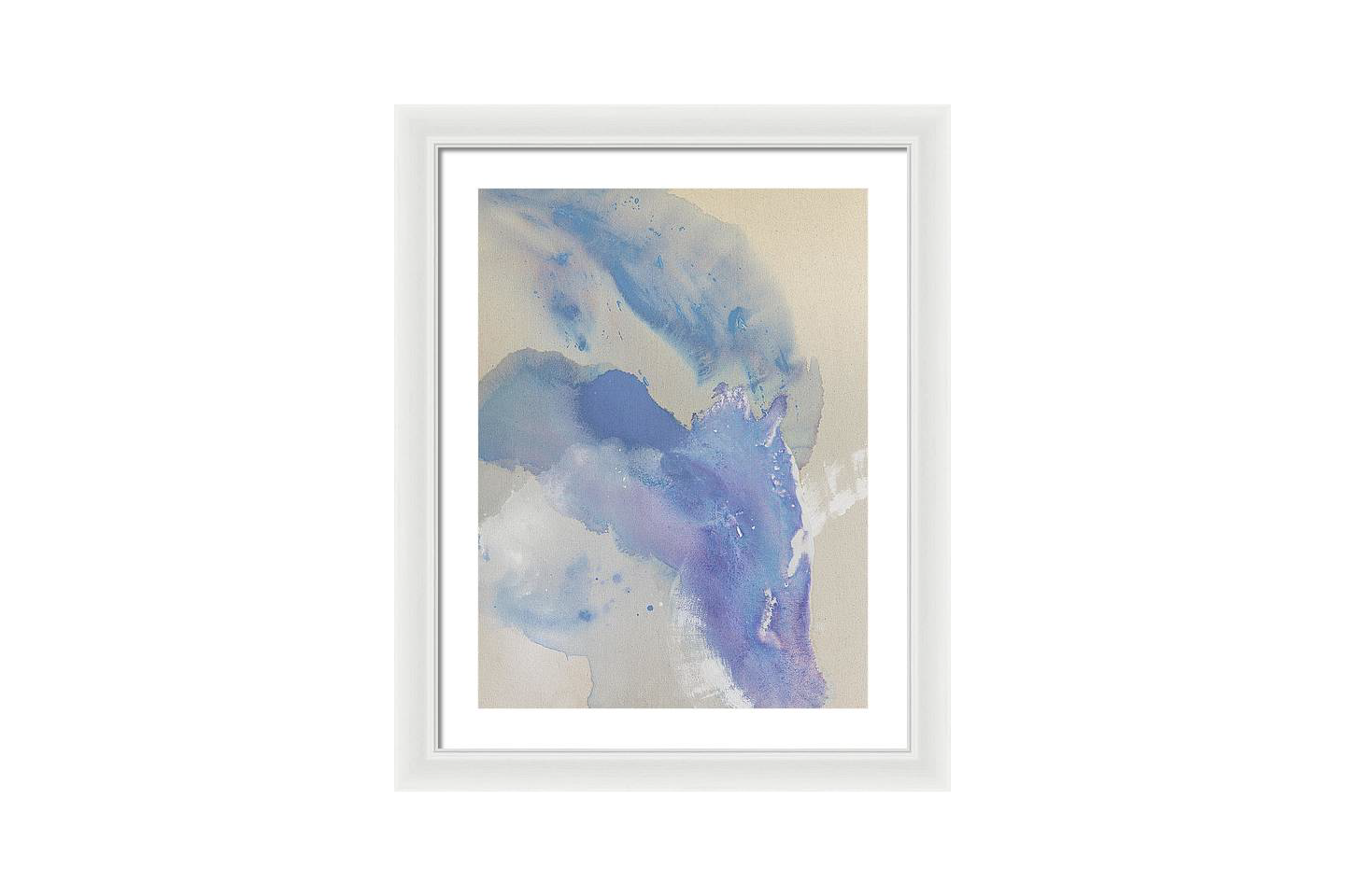 Stability, Periwinkle - Framed Print