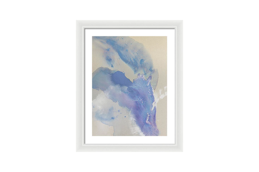 Stability, Periwinkle - Framed Print