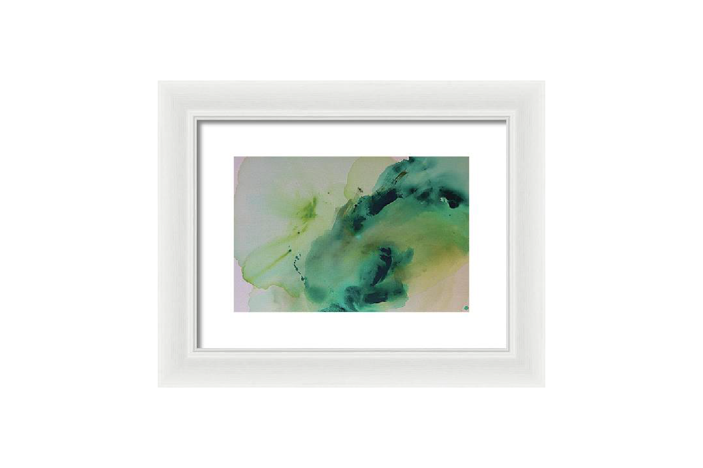 Connection, Green - Framed Print