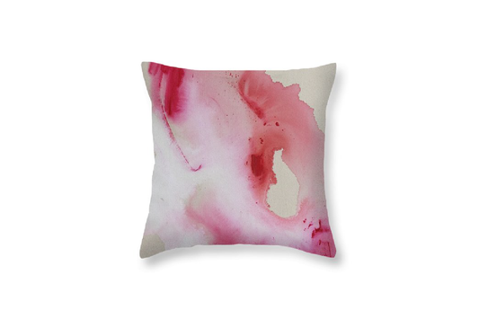 Expression, Pink - Throw Pillow