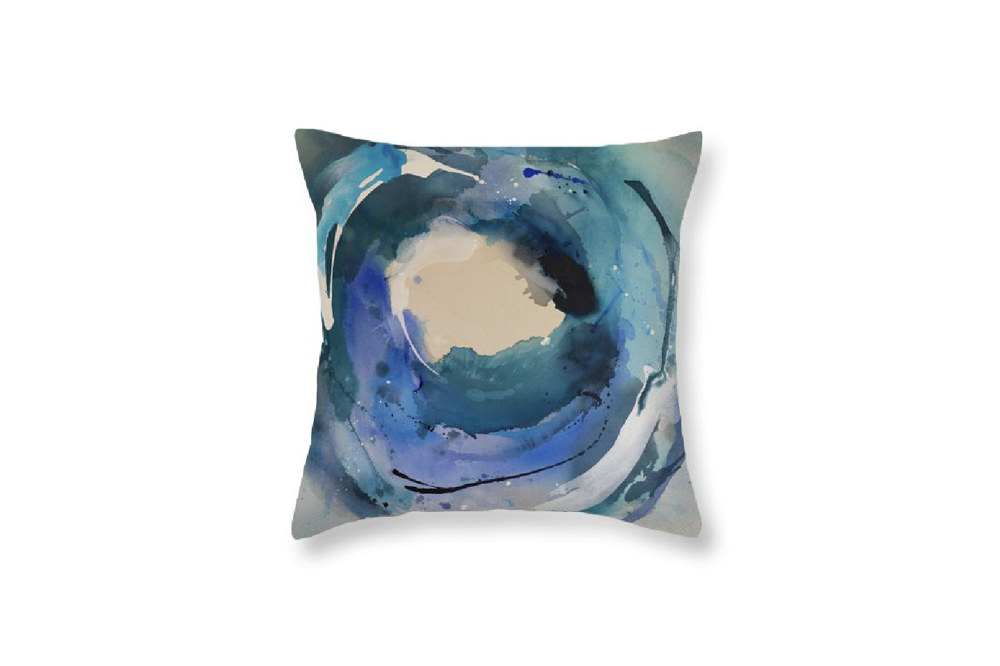 Reciprocity, Blue - Throw Pillow