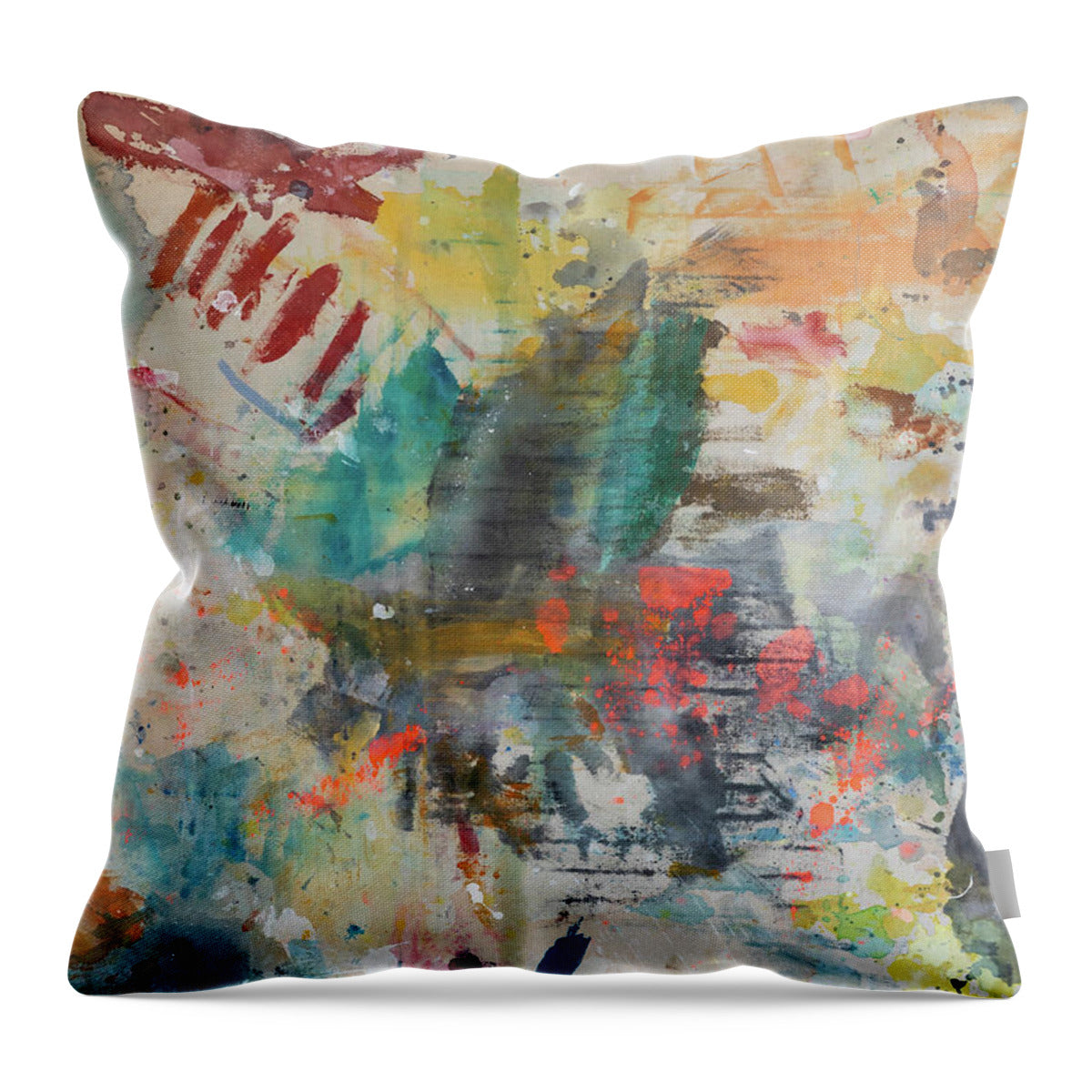 Scraps I - Throw Pillow