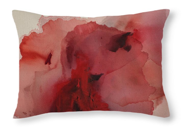 Autonomy, Red - Throw Pillow