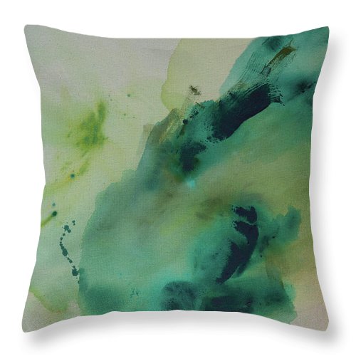 Connection, Green - Throw Pillow