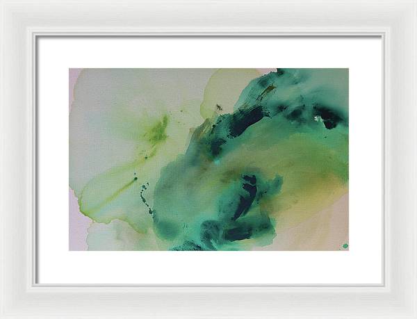 Connection, Green - Framed Print