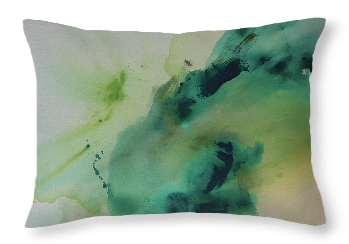 Connection, Green - Throw Pillow