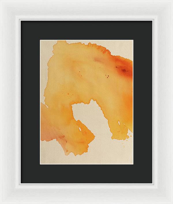 Quality, Orange - Framed Print