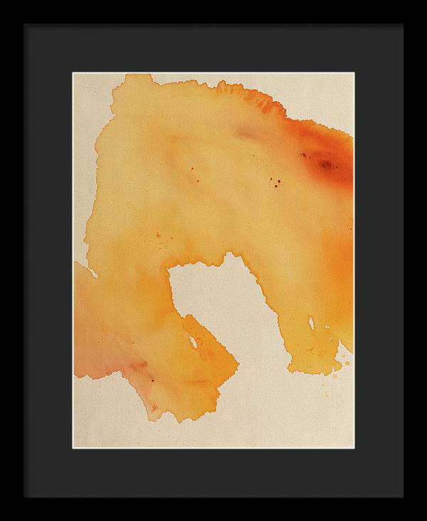 Quality, Orange - Framed Print