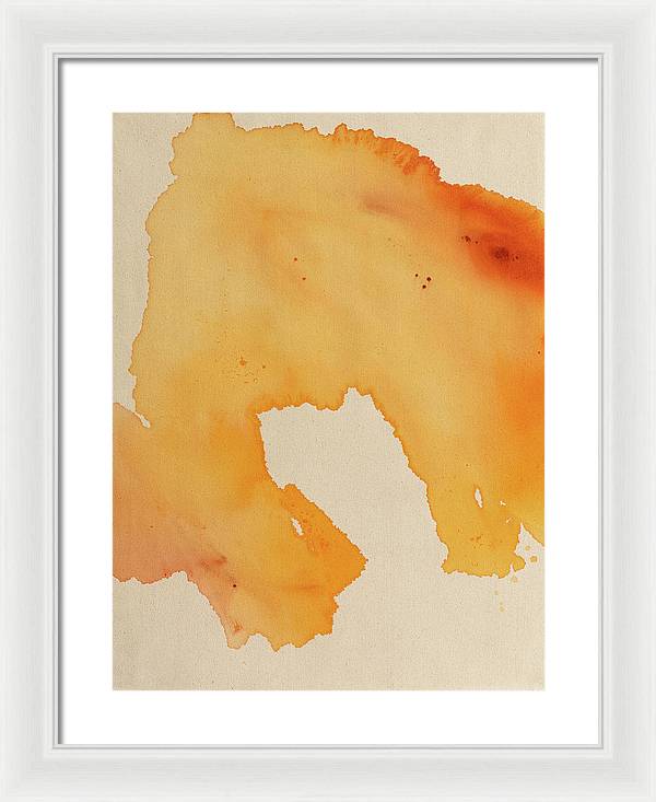 Quality, Orange - Framed Print