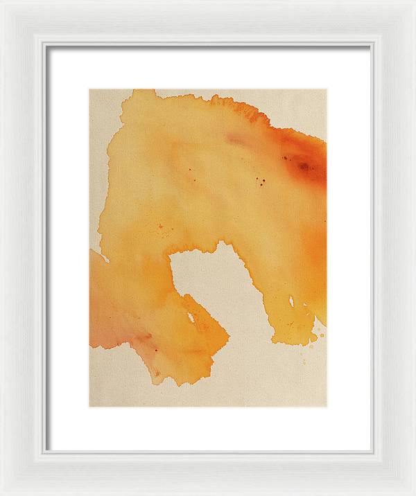 Quality, Orange - Framed Print