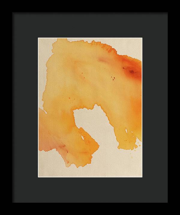 Quality, Orange - Framed Print