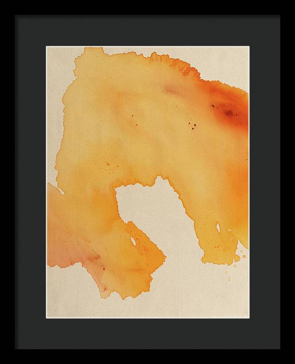 Quality, Orange - Framed Print