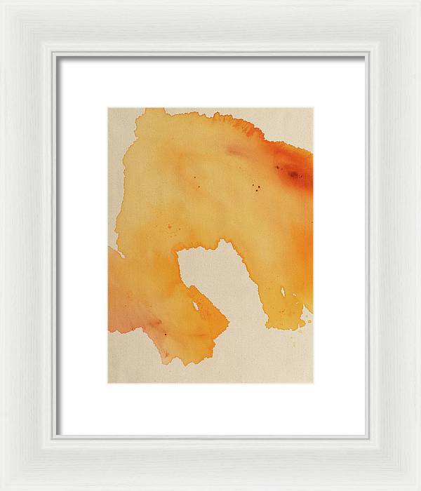 Quality, Orange - Framed Print