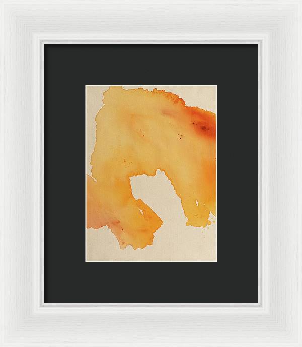 Quality, Orange - Framed Print