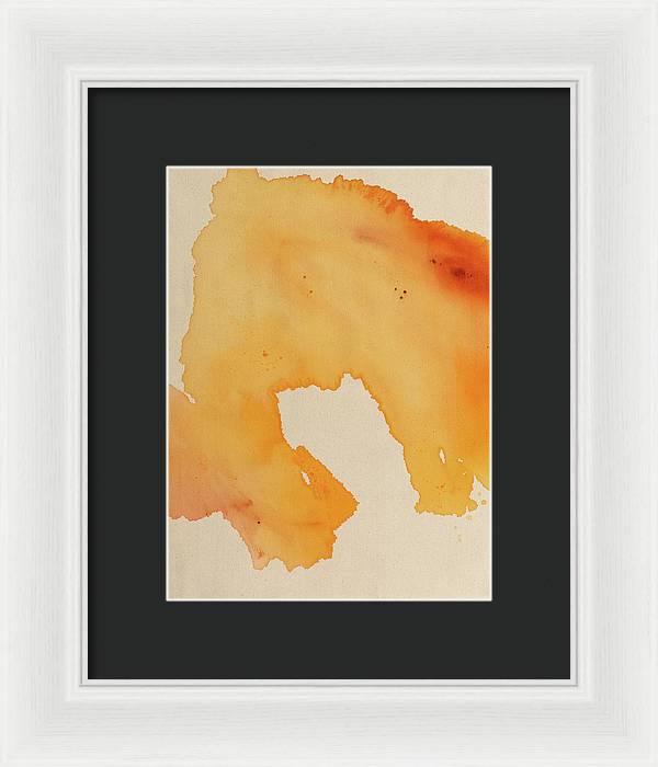 Quality, Orange - Framed Print