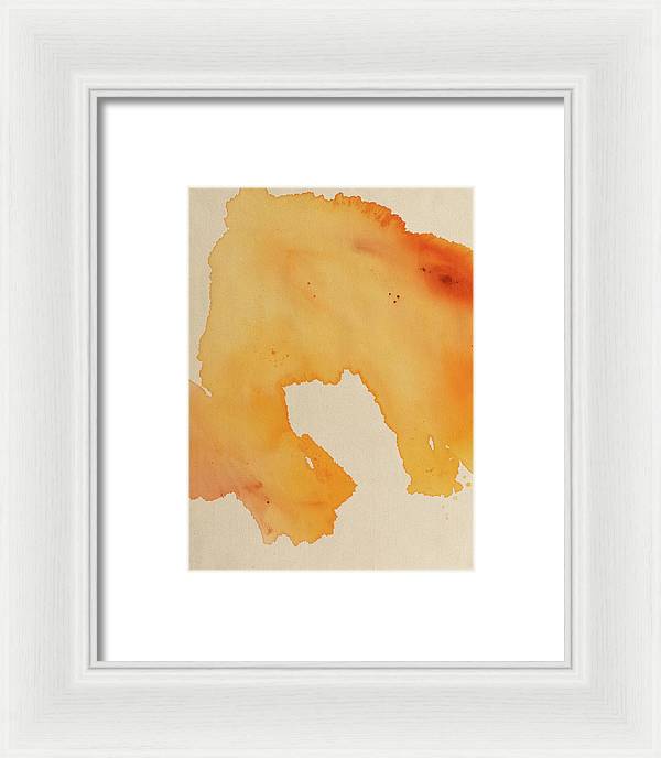 Quality, Orange - Framed Print