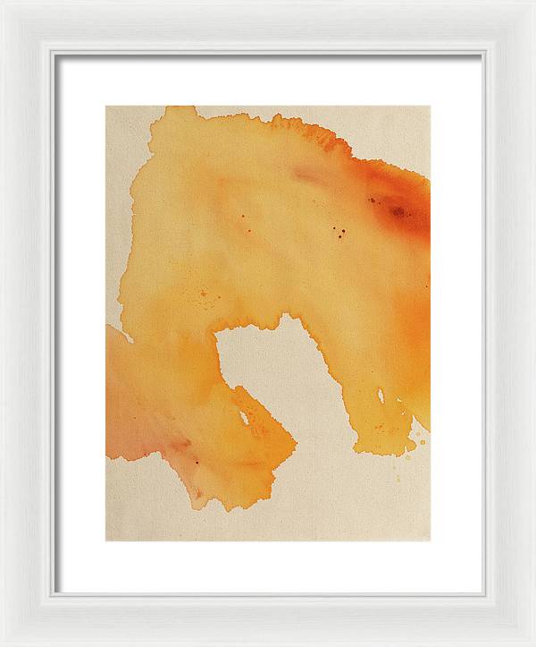 Quality, Orange - Framed Print