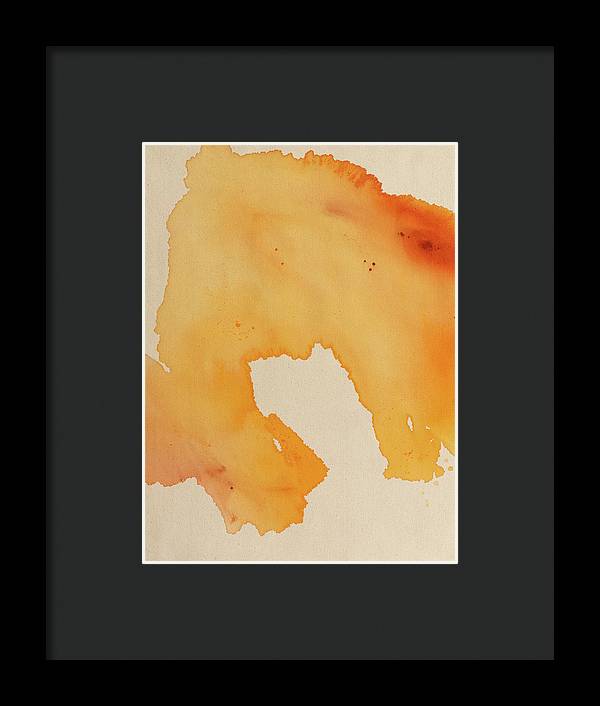 Quality, Orange - Framed Print