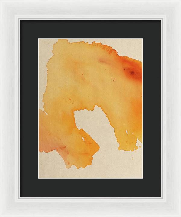 Quality, Orange - Framed Print