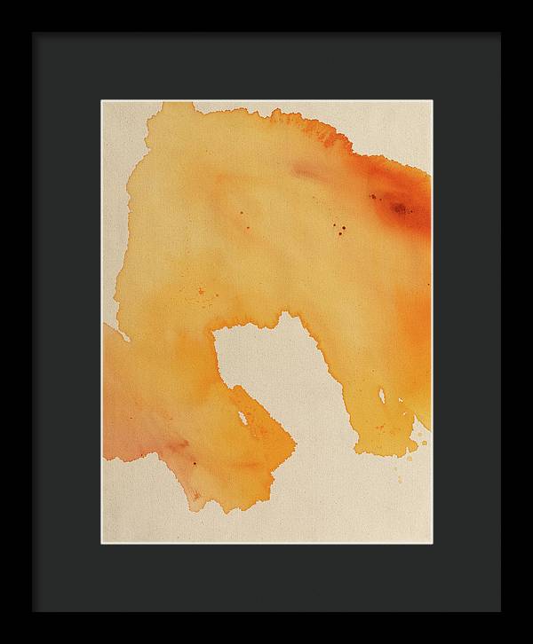 Quality, Orange - Framed Print