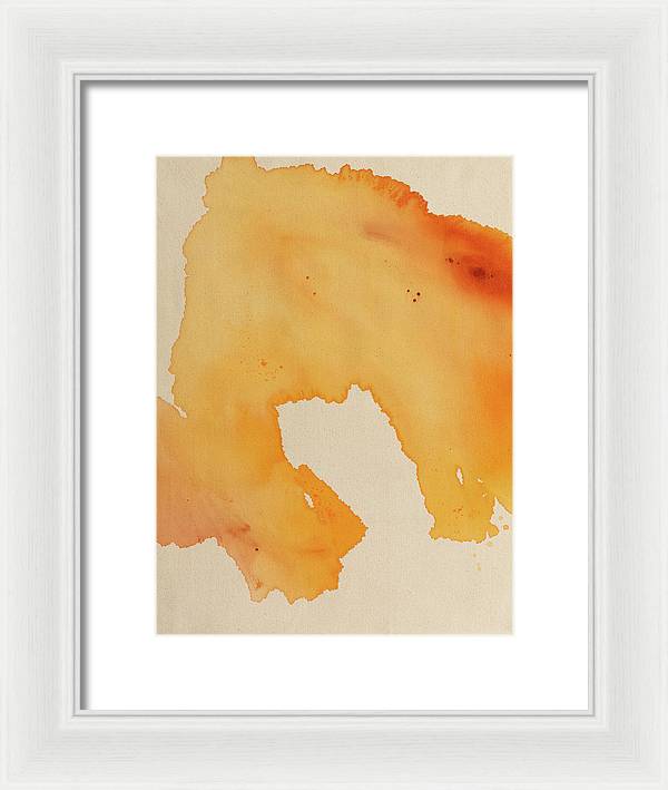 Quality, Orange - Framed Print