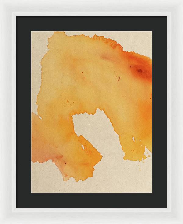 Quality, Orange - Framed Print