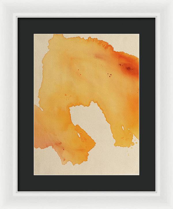 Quality, Orange - Framed Print