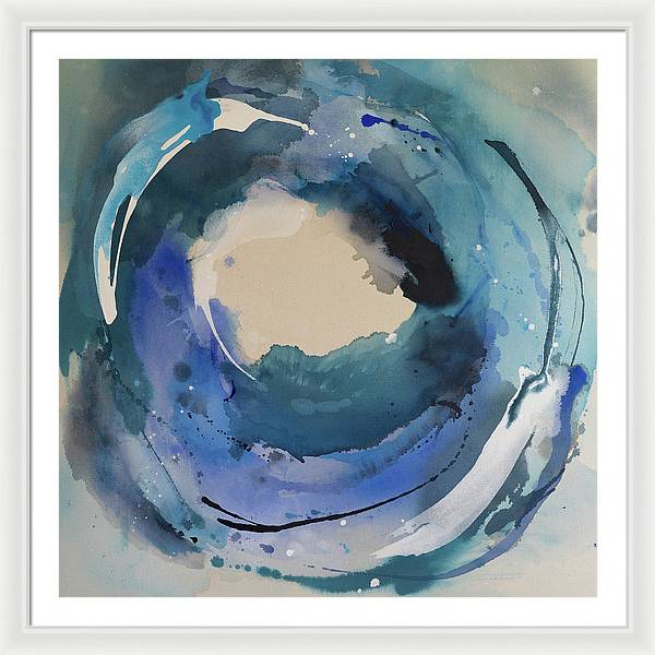 Reciprocity, Blue - Framed Print