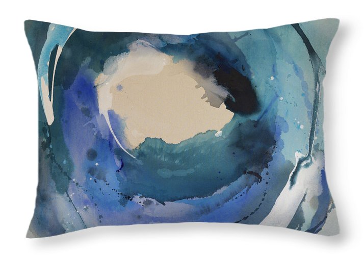 Reciprocity, Blue - Throw Pillow