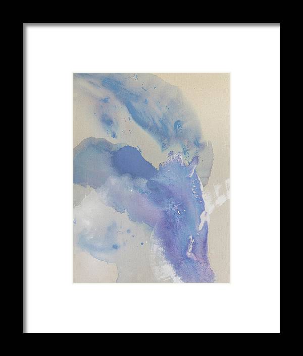 Stability, Periwinkle - Framed Print