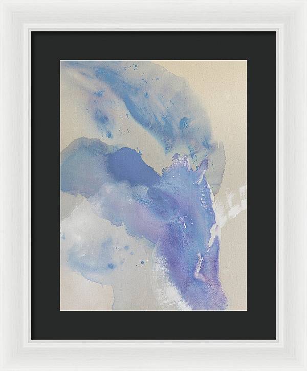 Stability, Periwinkle - Framed Print