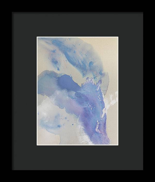 Stability, Periwinkle - Framed Print