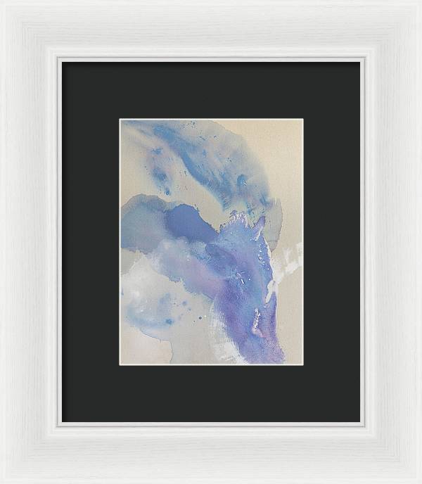 Stability, Periwinkle - Framed Print