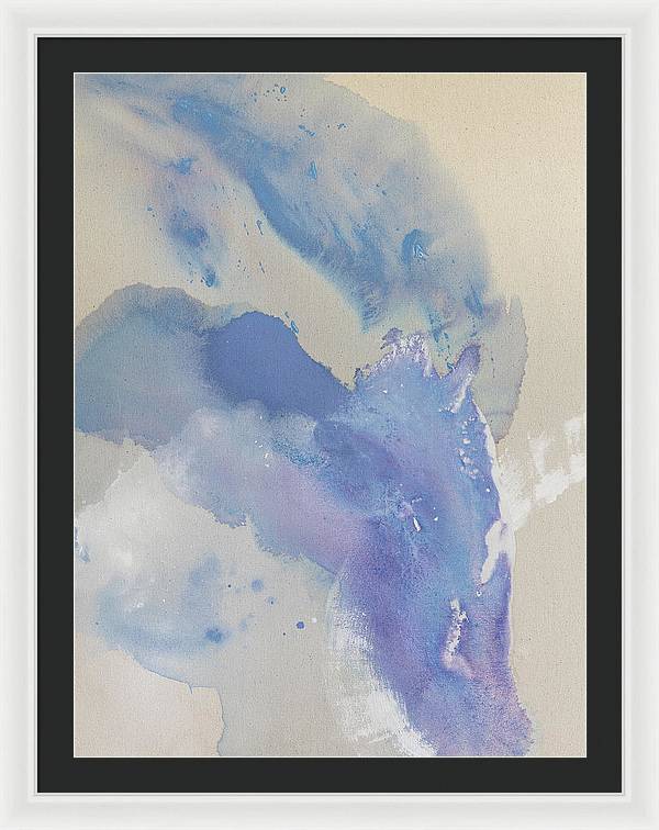 Stability, Periwinkle - Framed Print