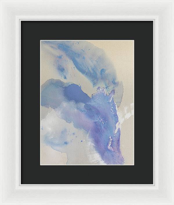 Stability, Periwinkle - Framed Print