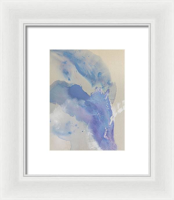 Stability, Periwinkle - Framed Print