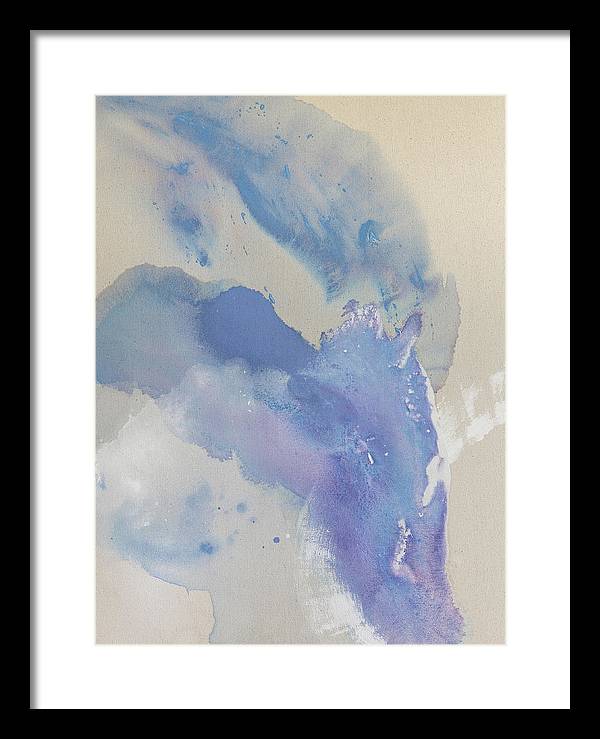 Stability, Periwinkle - Framed Print