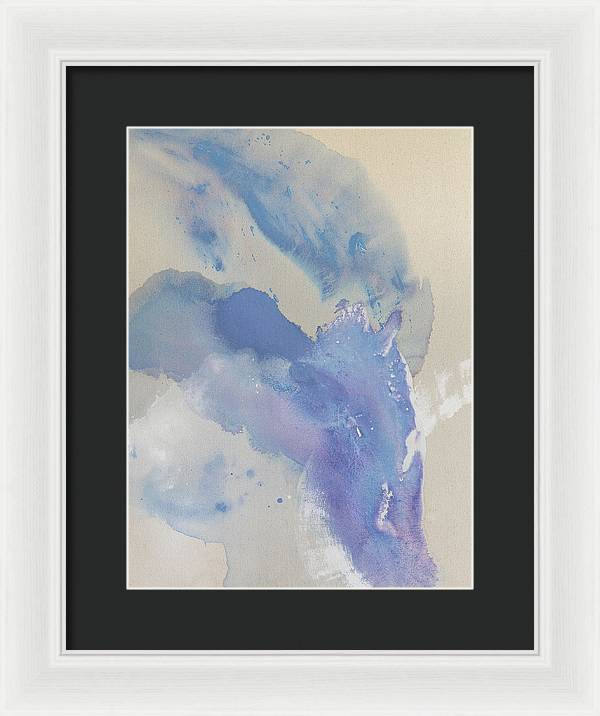 Stability, Periwinkle - Framed Print