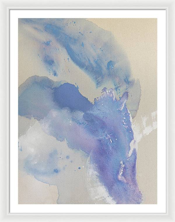 Stability, Periwinkle - Framed Print