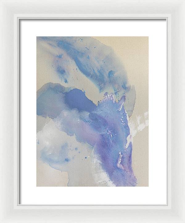 Stability, Periwinkle - Framed Print