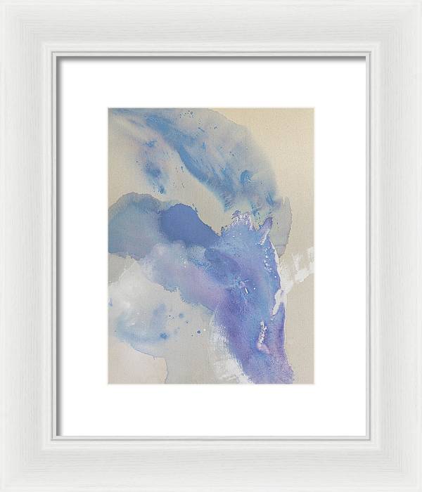 Stability, Periwinkle - Framed Print