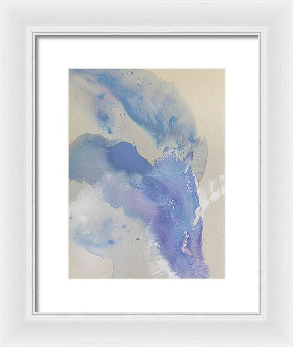 Stability, Periwinkle - Framed Print