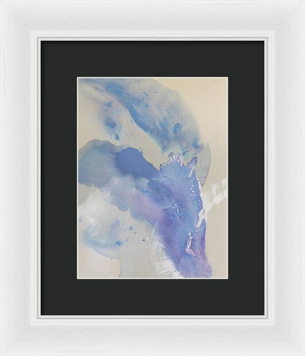 Stability, Periwinkle - Framed Print