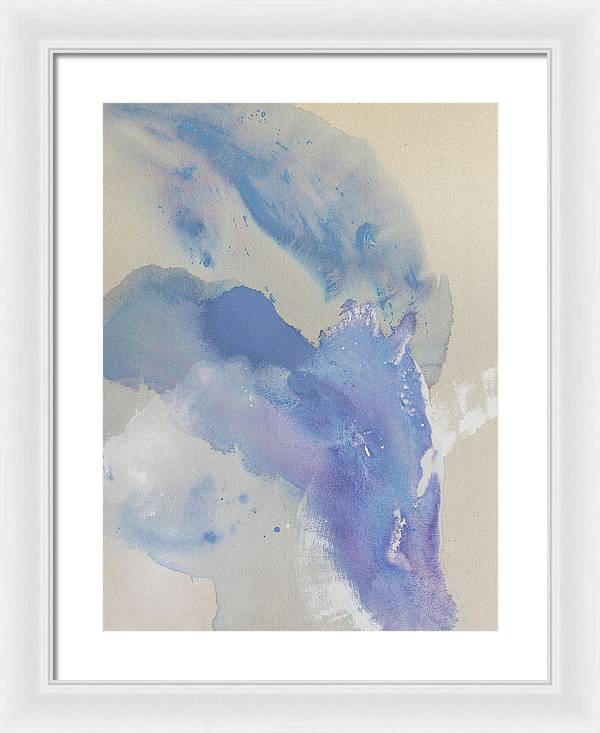 Stability, Periwinkle - Framed Print